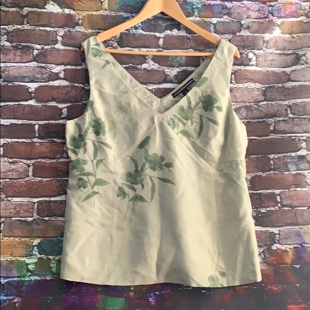 Ellen Tracey women’s sage sleeveless top